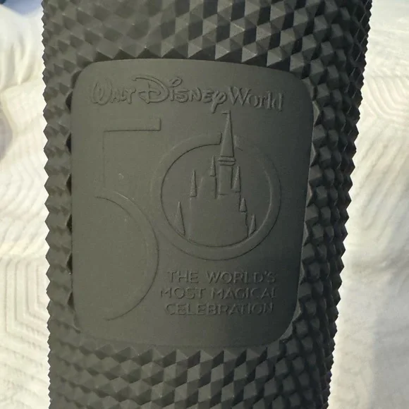 STARBUCKS Walt Disney World 50th Anniversary Geometric Black Tumbler -New - Picture 2 of 7